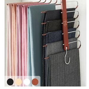 6 Hangers!! Like NEW!! Multi-Tier Scarf & Pant Organizer Brown Org 75